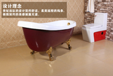 赛格卫浴浴缸亚克力独立式白色双层保温浴盆 彩色欧式贵妃浴缸