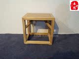 老榆木免漆坐凳 方凳  禅凳 茶桌凳 现代中式家具 换鞋凳实木家具