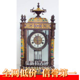 钟纯铜座钟|仿古钟表|古典机械全铜座钟|老式上弦报时钟表|四明钟