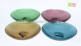 时尚透明糖果盘水果盘 欧式圆形方形创意客厅小吃零食盘子塑料盘