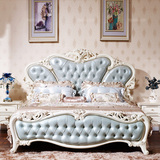 欧式床双人床1.8米 实木婚床法式雕花公主床高箱储物床奢华卧室床