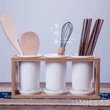 包邮筷架筷子筒沥水盒陶瓷韩式创意架双筒防霉笼骨瓷厨房餐具特价
