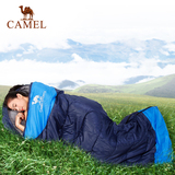 骆驼户外成人睡袋 超薄保暖便携室内露营可拼接双人四季睡袋