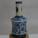 清代 青花花瓶 古董古玩 高档仿古瓷器摆件 全手工手绘旧货收藏