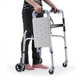 助行器老人学步车便携老年手推车小型轮椅折叠轻便四脚拐杖残疾人