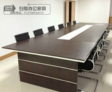 厦门白鹭办公家具厂家直销板式钢木高档组合现代会议桌可定做