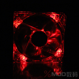电脑机箱风扇　8cm/12cm　LED彩色风扇　透明时尚电脑风扇　风扇