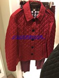 香港DFS专柜正品代购BURBERRY/博柏利女装菱形绗缝外套 39921821