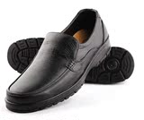 男式士大码男鞋塑料低帮休闲雨鞋防水鞋胶鞋套鞋厨师鞋仿皮鞋黑色