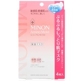 MINON MINON氨基酸 保湿面膜 敏感肌肤适用干燥肌肤用4片装
