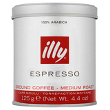 英国进口illy Espresso Ground Coffee意式浓缩纯咖啡粉125g包邮