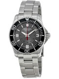 美国代购 Victorinox 瑞士灰色表盘不锈钢女士手表
