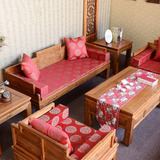 尊致 红木沙发坐垫古典仿古沙发垫加厚婚庆中式家具木沙发垫