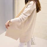 2016春装新款衫中长款针织衫开衫韩版宽松时尚显瘦长袖毛衣女外套