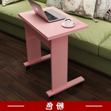 笔记本电脑桌书桌办公桌写字桌台式桌家用床边电脑桌移动带轮小桌