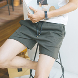 夏季青少年男士韩版休闲裤男装五分短裤弹力修身日系潮裤子