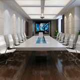 新款办公家具办公桌会议桌大型简约现代创意白色烤漆长桌洽谈桌
