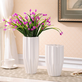 个性创意白色陶瓷装饰品客厅电视柜家居摆件现代简约插花台面花瓶