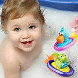 正品美国Sassy动物小船拉绳发条婴幼儿戏水/儿童玩水洗澡必备玩具