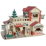 diy小木屋创意手工制作女孩生日礼物14岁以上拼装模型房子咖啡屋