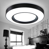 现代简约LED吸顶灯圆形卧室灯温馨餐厅书房灯饰创意北欧吊顶灯具