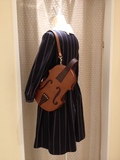 日系原宿文艺复古风小提琴包包个性手提包lolita包软妹子包包单肩