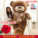 泰迪熊1.6米大熊公仔毛绒玩具抱抱熊布娃娃超大号毛毛熊猫女1.8米