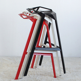 金属几何造型吧台椅设计师 创意休闲 高脚椅高脚凳 吧台凳酒吧椅
