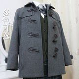 【现货全款】JK制服水手服日本学生校服冬季外套 牛角扣毛呢大衣