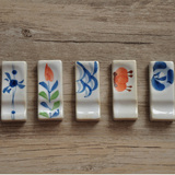 外贸 手绘陶瓷 日韩式和风筷架 创意家居筷子架 陶瓷筷托