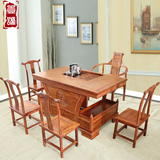红木家具花梨木茶桌椅组合小茶桌中式仿古实木茶几功夫茶台茶艺桌