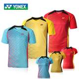 新品包邮YONEX/尤尼克斯羽毛球服YY情侣服运动服男女V领短袖T恤