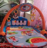 婴儿3-6-12月玩具早教脚踏钢琴多功能健身架 宝宝音乐摇铃游戏毯