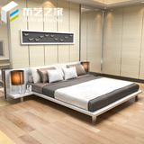 烤漆板式床榻榻米床1.5米单人床宜家简约现代风格1.8米卧室双人床