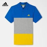 阿迪达斯T恤男2016夏季条纹运动休闲透气短袖Polo衫AP6506