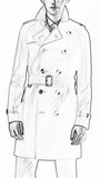 英国代购 博柏利 burberry 男装 中长款棉质嘎巴甸风衣 37615691