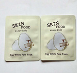 韩国思亲肤skinfood正品白鸡蛋洗面奶女保湿美白收缩毛孔去黑头