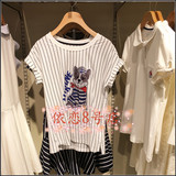 Eland/依恋专柜正品代购2016年夏款女装T恤 EERA62403M RA62403M