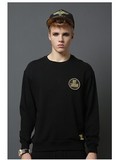 韩国代购BOYLONDON正品潮牌纯棉套头圆领个性黑色T恤B53MT10U89