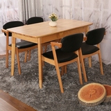 创意餐桌新品简约宜家实木餐桌椅北欧欧式餐桌休闲桌椅咖啡厅餐桌