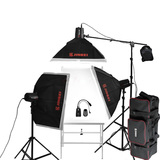 金贝250W摄影灯顶灯光柔光箱拍摄台专业摄影棚多功能拍摄器材套装