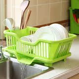 包邮塑料碗柜厨房沥水碗架带盖翻盖碗碟筷餐具收纳盒套装大小号