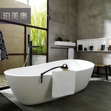 浴缸1.5嵌入式龙头套装扇形1米亚力克坐式加热双超大裙边浴缸 1.6