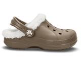 美国直邮crocs卡洛驰男童女童儿童鞋16245毛毛内里沙滩洞洞鞋