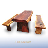 泰国进口工艺品柚木原木木雕桌子椅子泰式酒店会所大厅茶台会议桌
