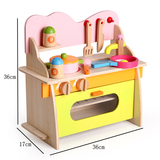 做饭煮饭木制仿真厨房橱柜厨具水果切切乐玩具女孩六一礼物过家家