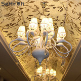 天鹅吊灯简约现代酒店别墅客厅灯卧室欧式水晶灯创意个性艺术吊灯
