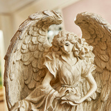 卡提娜希腊工艺品 欧式情侣人物摆件结婚礼物 树脂天使装饰品客厅