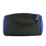 雅诗兰黛专柜2015新款黑蓝双拼化妆包 收纳包时尚百搭款赠品包