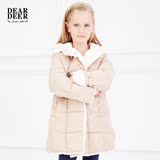 迪迪鹿童装2015冬季新款中大童女童加厚加绒棉衣棉袄儿童棉服外套